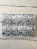 Snake and Blush Pink Clutch