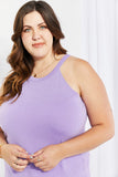 Zenana Sweet & Simple Full Size Halter Neck Tank- ONLINE ONLY 2-10 DAY SHIPPING