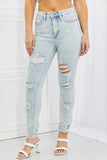 Judy Blue Tiana Full Size High Waisted Distressed Skinny Jeans - ONLINE ONLY 2-10 DAY SHIPPING