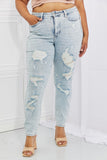 Judy Blue Tiana Full Size High Waisted Distressed Skinny Jeans - ONLINE ONLY 2-10 DAY SHIPPING