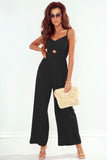 Smocked Spaghetti Strap Wide Leg Jumpsuit - ONLINE ONLY 2-7 DAY SHIP
