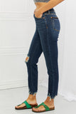 Judy Blue Melaney Full Size Mid Rise Distressed Relaxed Fit Jeans - ONLINE ONLY 2-7 DAY SHIP