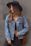 Studded Button Down Denim Jacket- ONLINE ONLY 2-10 DAY SHIPPING