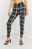 Leggings Depot Stay In Full Size Printed Joggers - ONLINE ONLY 2-10 DAY SHIPPING