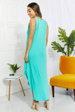 Zenana Full Size Making Music Brushed Sleeveless Dress in Mint - ONLINE ONLY 2-10 DAY SHIPPING