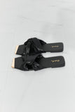 Qupid Ladies' Lunch Square Toe Crisscross Slide - ONLINE ONLY 2-10 DAY SHIPPING