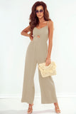 Smocked Spaghetti Strap Wide Leg Jumpsuit - ONLINE ONLY 2-7 DAY SHIP
