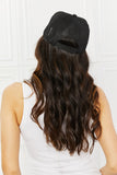 Fame Falling For You Trucker Hat in Black- ONLINE ONLY 2-10 DAY SHIPPING