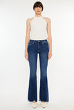 Kancan Cat's Whiskers Raw Hem Flare Jeans - ONLINE ONLY