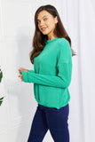 Blumin Apparel Livin' LIfe Full Size Ribbed Top- ONLINE ONLY 2-10 DAY SHIPPING