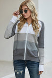 Zip-Up Raglan Sleeve Openwork Hooded Cardigan- ONLINE ONLY 2-10 DAY SHIPPING