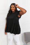 Zenana Full Size Kissing in Kansas City Tiered Top- ONLINE ONLY 2-10 DAY SHIPPING