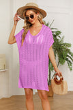 Openwork Side Slit Knit Dress- ONLINE ONLY 2-10 DAY SHIPPING