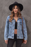 Studded Button Down Denim Jacket- ONLINE ONLY 2-10 DAY SHIPPING