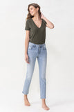 Lovervet Full Size Andrea Midrise Crop Straight Jeans- ONLINE ONLY 2-10 DAY SHIPPING