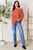 BOMBOM Drop Shoulder Long Sleeve Blouse with Pockets- ONLINE ONLY