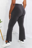 Zenana Full Size First Class High Rise Slit Flare Pants - ONLINE ONLY 2-10 DAY SHIPPING
