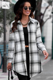 Plaid Button-Up Longline Shirt Jacket- ONLINE ONLY 2-10 DAY SHIPPING