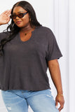 Zenana Full Size Spring It On Keyhole Jacquard Sweater in Gray - ONLINE ONLY 2-10 DAY SHIPPING