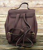 Wine Leather Backpack - In Store