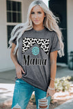 MAMA Graphic Cuffed Sleeve Round Neck Tee- ONLINE ONLY 2-10 DAY SHIPPING