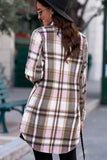 Plaid Button-Up Longline Shirt Jacket- ONLINE ONLY 2-10 DAY SHIPPING