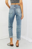 Judy Blue Maika Full Size Paisley Patterned Boyfriend Jeans- ONLINE ONLY- 2-7 DAY SHIPPING