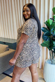 Zenana Full Size Leopard V-Neck Top and Drawstring Shorts Lounge Set- ONLINE ONLY 2-10 DAY SHIPPING