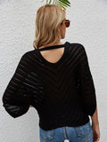 Openwork Batwing Sleeve Cover-Up - ONLINE ONLY