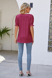 Flounce Sleeve V-Neck Tee- ONLINE ONLY 2-10 DAY SHIPPING