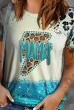 MAMA Lightning Graphic Leopard Round Neck Tee- ONLINE ONLY- 2-7 DAY SHIPPING
