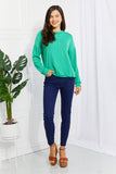 Blumin Apparel Livin' LIfe Full Size Ribbed Top- ONLINE ONLY 2-10 DAY SHIPPING
