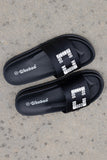 Weeboo Crystal Skies Rhinestone Buckle Slide Sandals- ONLINE ONLY 2-7 DAY SHIPPING