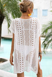 Openwork Plunge Dolman Sleeve Cover-Up Dress- ONLINE ONLY 2-10 DAY SHIPPING