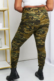 Leggings Depot Full Size Camouflage Drawstring Waist Zipper Detail Joggers - ONLINE ONLY 2-10 DAY SHIPPING