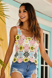 Multicolored Scoop Neck Sleeveless Top- ONLINE ONLY 2-10 DAY SHIPPING