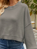 Round Neck Lantern Sleeve Sweater - ONLINE ONLY