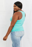 Zenana Summer Comfort Full Size Ribbed Racerback Tank - ONLINE ONLY 2-10 DAY SHIPPING