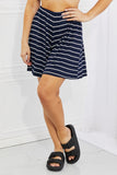 BOMBOM Sit Back & Relax High Waisted Striped Casual Shorts - ONLINE ONLY 2-10 DAY SHIPPING