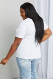 mineB Full Size Leopard Graphic Tee Shirt- ONLINE ONLY 2-10 DAY SHIPPING