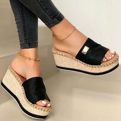 PU Leather Open Toe Sandals - ONLINE ONLY