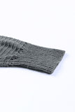 Zip-Up Raglan Sleeve Openwork Hooded Cardigan- ONLINE ONLY 2-10 DAY SHIPPING