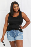 Celeste All Day Full Size Scoop Neck Tank Top/Dress in Black- ONLINE ONLY- 2-7 DAY SHIPPING