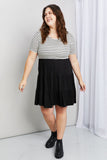 Heimish Full Size Two-Tone Short Sleeve Spliced Dress- ONLINE ONLY 2-10 DAY SHIPPING