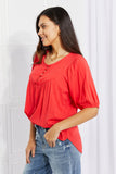 Culture Code Full Size Fresh From The Garden Button Yoke Top - ONLINE ONLY 2-10 DAY SHIPPING
