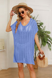 Openwork Side Slit Knit Dress- ONLINE ONLY 2-10 DAY SHIPPING