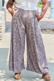 GeeGee In The Works Plus Size Printed Wide Leg Pants - ONLINE ONLY 2-10 DAY SHIPPING