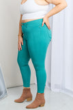 YMI Jeanswear Kate Hyper-Stretch Full Size Mid-Rise Skinny Jeans in Sea Green- ONLINE ONLY 2-10 DAY SHIPPING