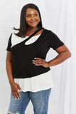 Celeste One Of A Kind Full Size Cut-Out Flowy Top- ONLINE ONLY- 2-7 DAY SHIPPING