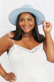 Fame Summer Blues Fedora Hat- ONLINE ONLY- 2-7 DAY SHIPPING